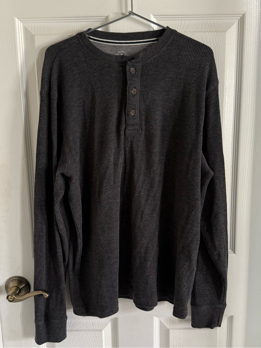 grey thermal henley